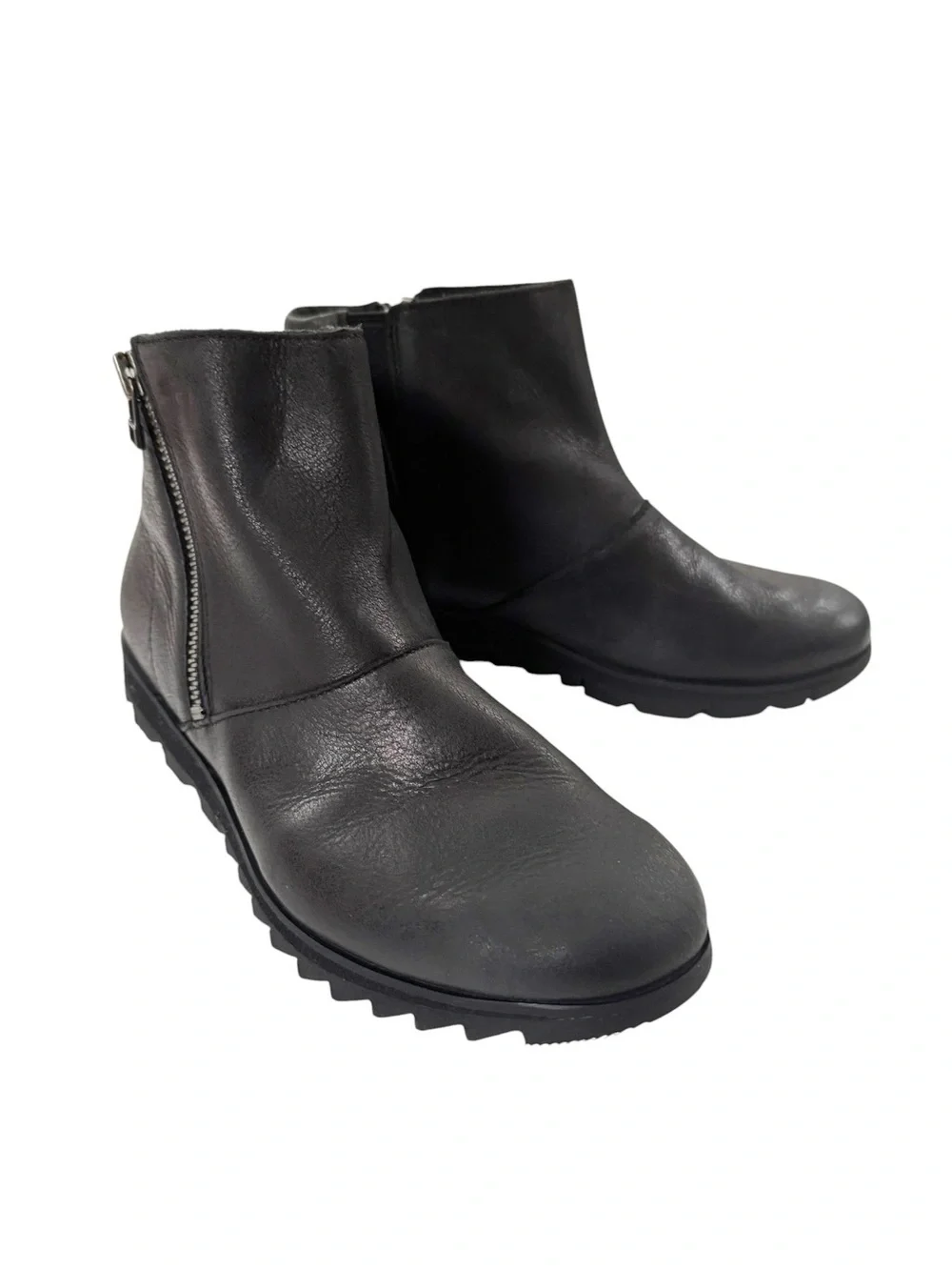 SOREL Harlow Waterproof Leather Bootie Black Size 8